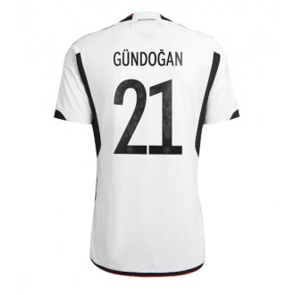 Herren Fußballbekleidung Deutschland Ilkay Gundogan #21 Heimtrikot WM 2022 Kurzarm